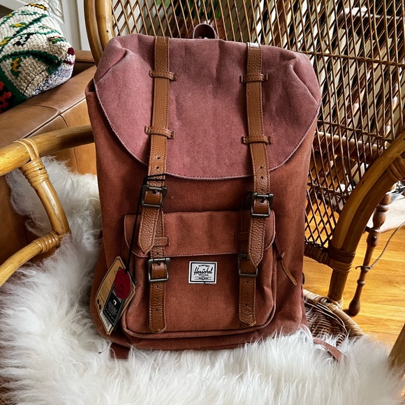 Herschel supply co. Washed rust mid-volume little America backpack - Picture 2 of 7